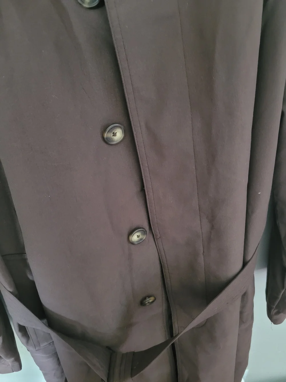 Ralph Lauren Men's Dark Brown Belted Trench Coat